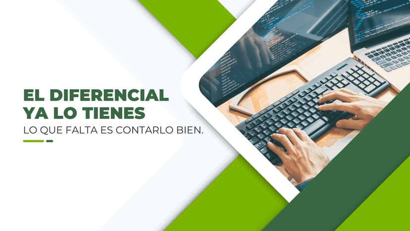 El diferencial ya lo tienes; lo que falta es contarlo bien.